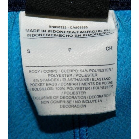 Nike Dri-Fit Ladies Blue Leggings Size S Stretch Zipper Pockets Activewear Gym - Picture 8 of 8